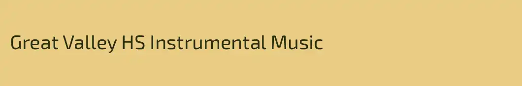 Great Valley HS Instrumental Music